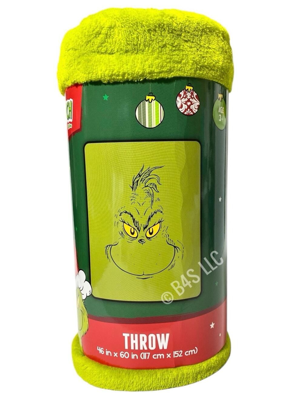Dr Seuss The Grinch Throw Blanket 46x60 Soft Fleece Christmas